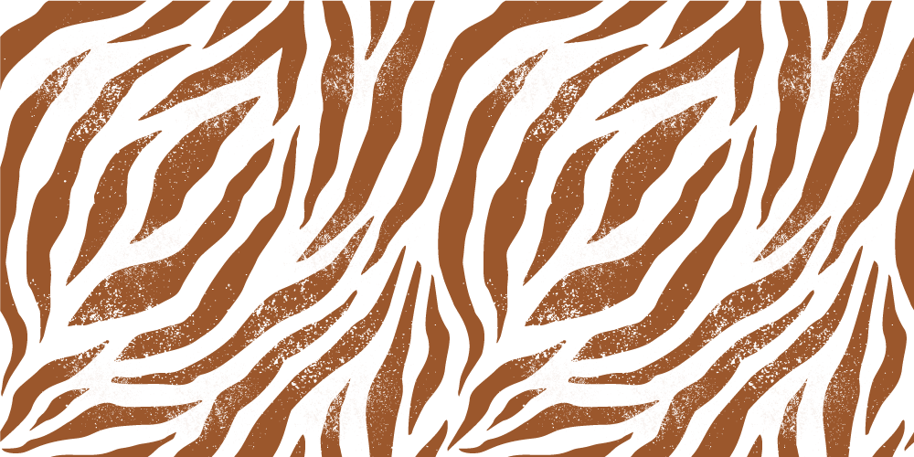 Barna zebra állatmintás vinil szőnyeg - TenStickers