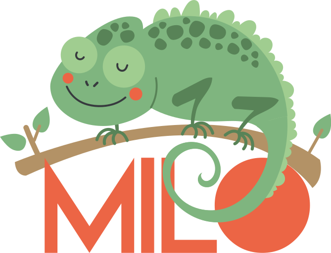 Névvel ellátott kaméleon vinil szőnyeg állat - TenStickers