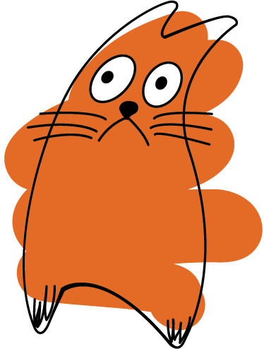 Narancs eredeti sziluett vinil szőnyeg állat - TenStickers