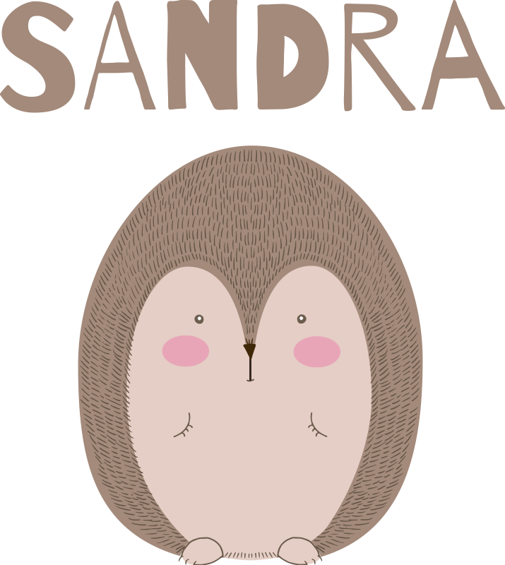 Cuki süni karakter vinil szőnyeg Állat - TenStickers