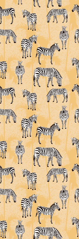 Zebra mintás vinil szőnyeg állat - TenStickers