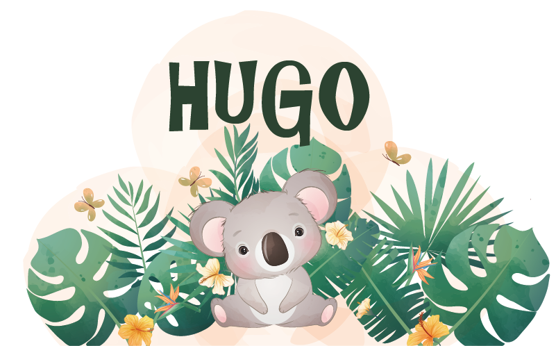 Koala dzsungel téma vinil szőnyeg állat - TenStickers