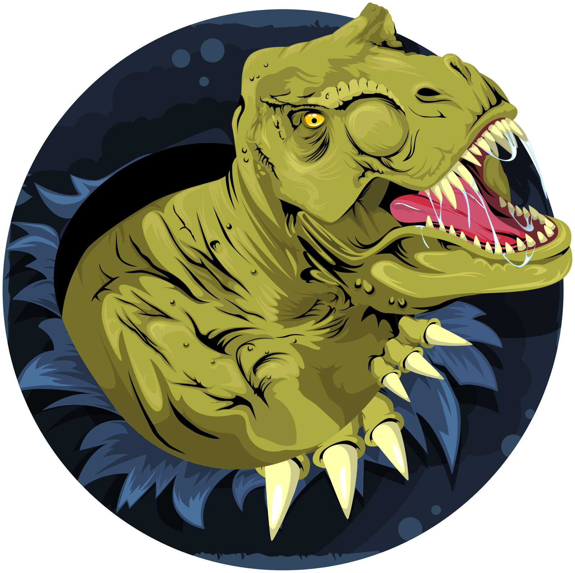 Vinil szőnyeg tyrannosaurus rex koponya - TenStickers