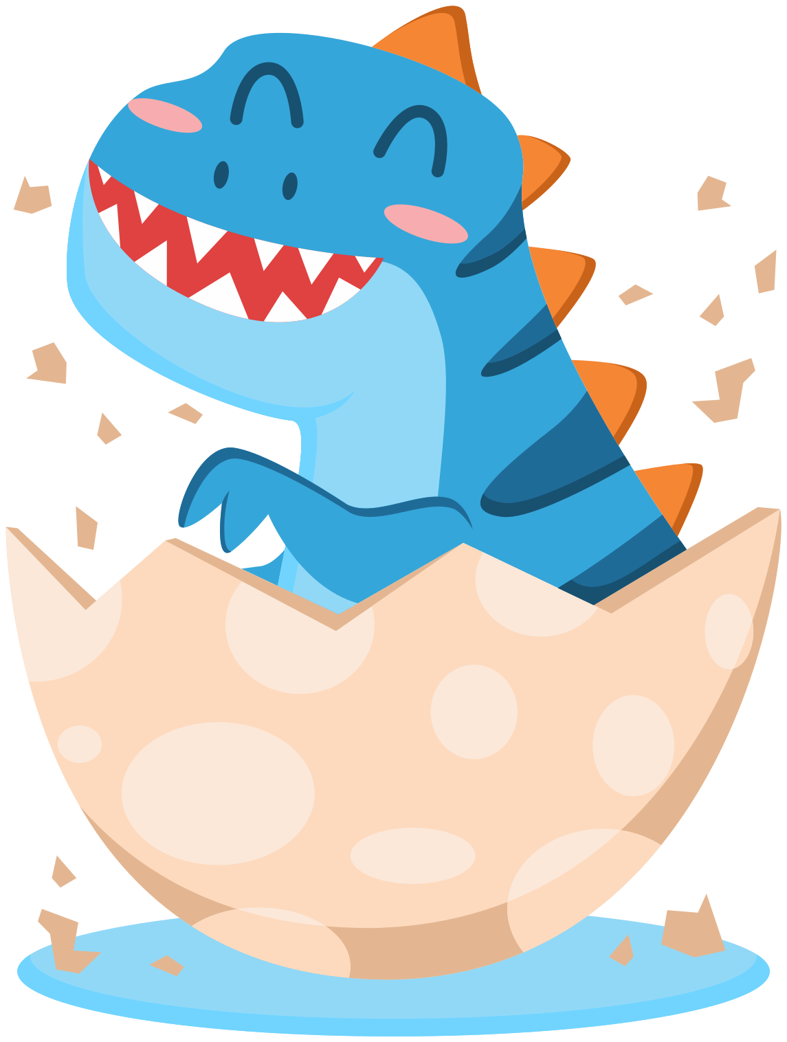 Boldog keltető dinoszaurusz vinil szőnyeg állat - TenStickers