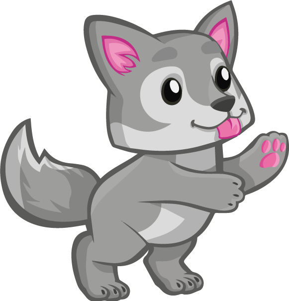 Játékos kiskutya vinil szőnyeg Állat - TenStickers