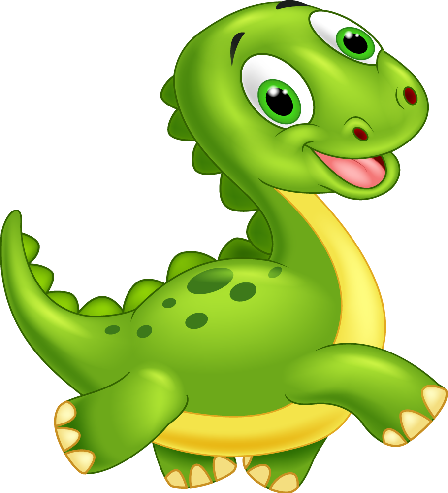 Cuki zöld dinoszaurusz vinil szőnyeg állat - TenStickers