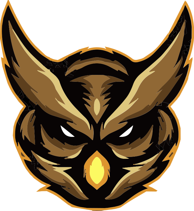 Fierce owl embléma vinil szőnyeg állat - TenStickers