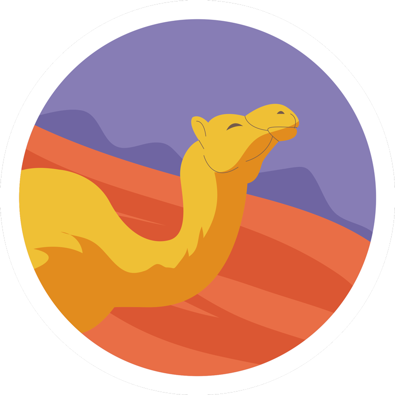 Vinil szőnyeg állat sivatagi állatokkal - TenStickers