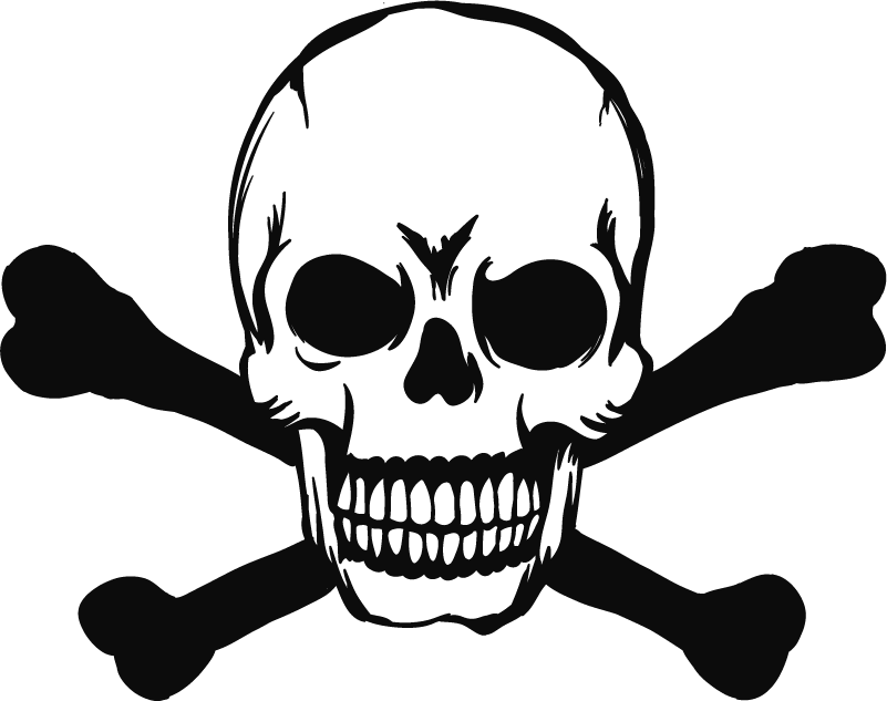 Halloween vinil szőnyeg autós koponya - TenStickers