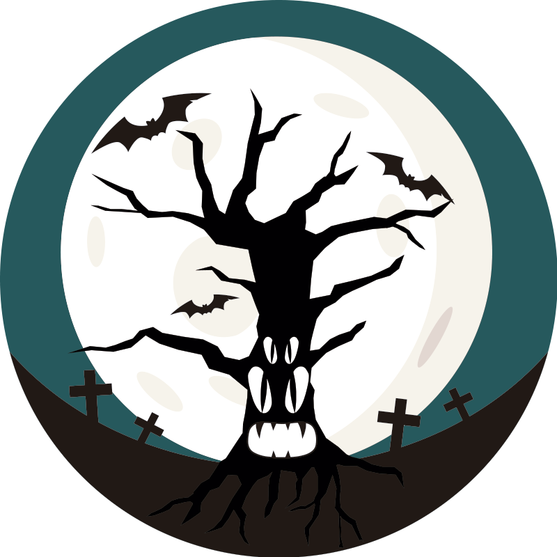 Rémisztő halloween vinil szőnyeg - TenStickers