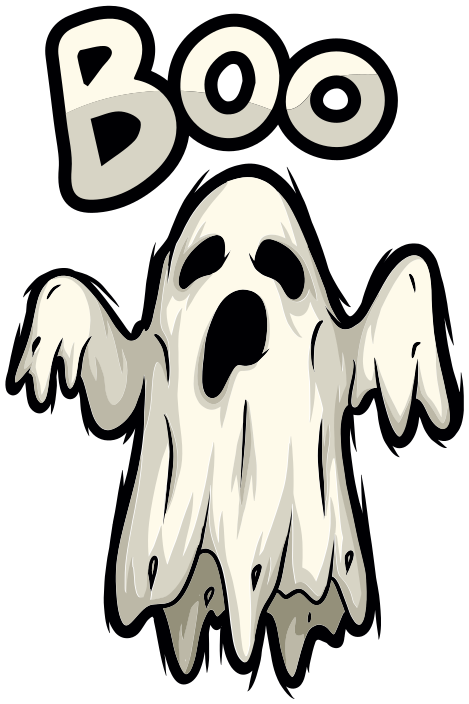 Boo szellem figura vinil szőnyeg halloween - TenStickers