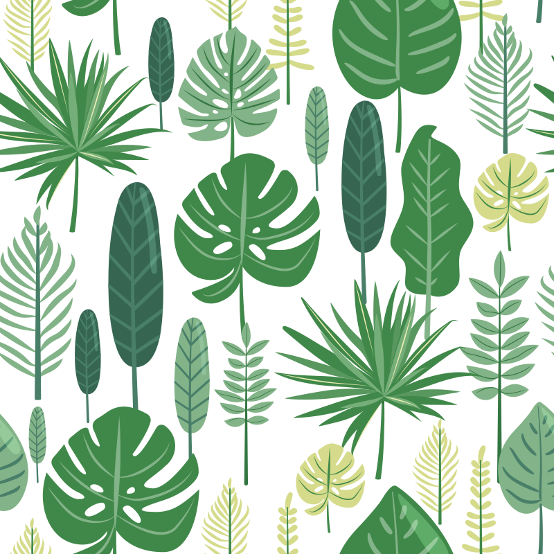 Monstera vinil szőnyeg virágok és növények - TenStickers
