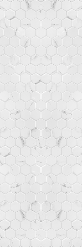 Elegáns szürke hatszög csempe vinil szőnyeg konyha - TenStickers