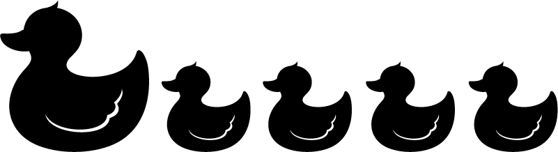 Gumi kacsa vinil szőnyeg fürdő esetében - TenStickers