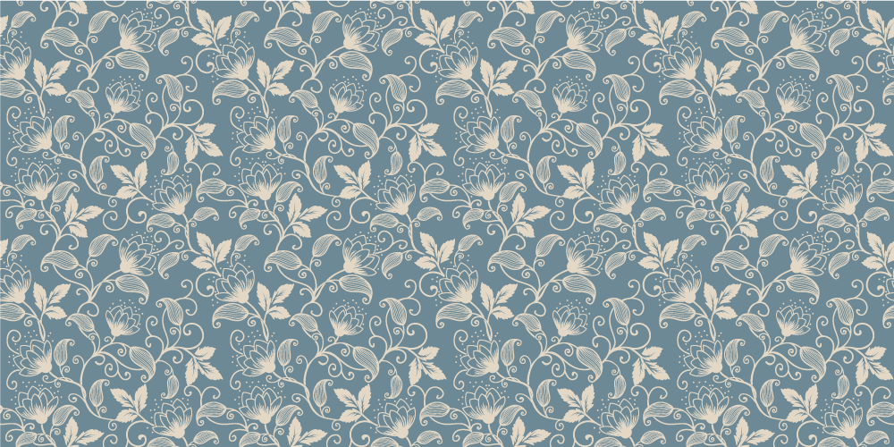 Virágmintás vinil szőnyeg virágok és növények - TenStickers