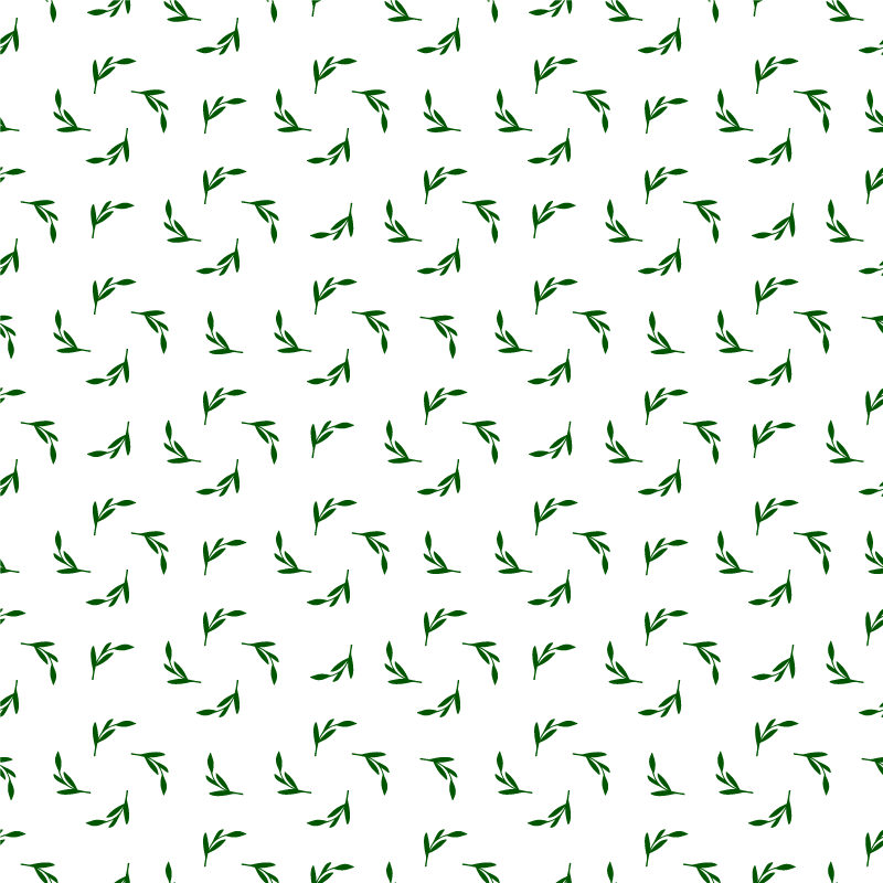Botanikai levél illusztráció vinil szőnyeg virágokkal - TenStickers