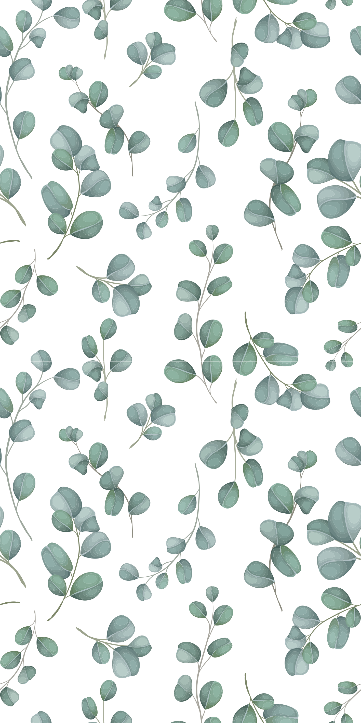 Eukaliptusz zöld növények vinil szőnyeg - TenStickers