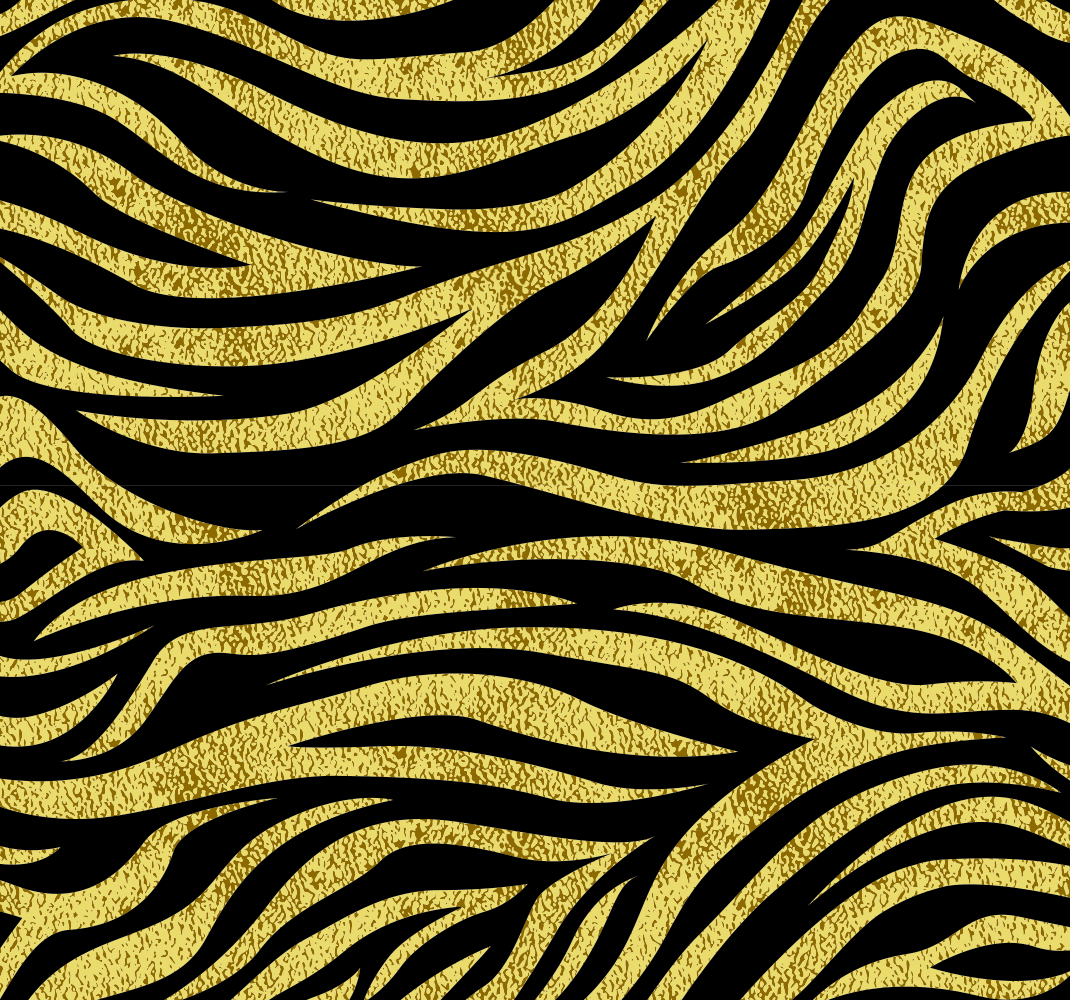 Arany zebra mintás vinil szőnyeg állatnyomat - TenStickers