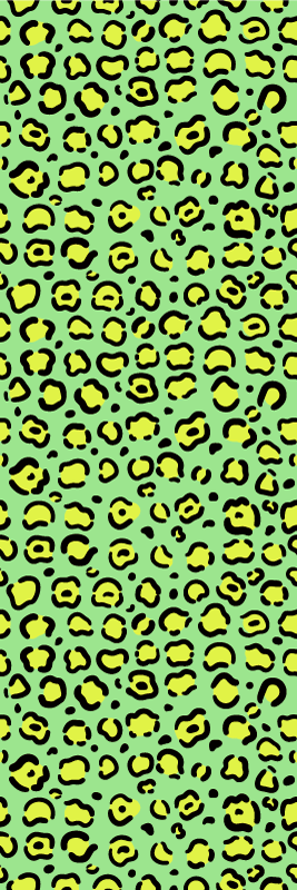 Színes leopárd pisztácián vinil szőnyeg állatnyomat - TenStickers