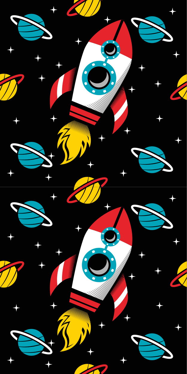 Végtelenbe és tovább vinil szőnyeg csillagok - TenStickers