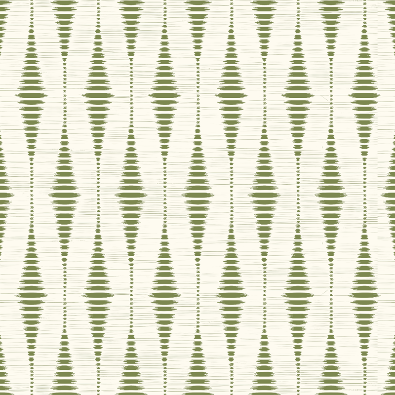 Moss green rabaul ikat vinil szőnyeg geometriai - TenStickers