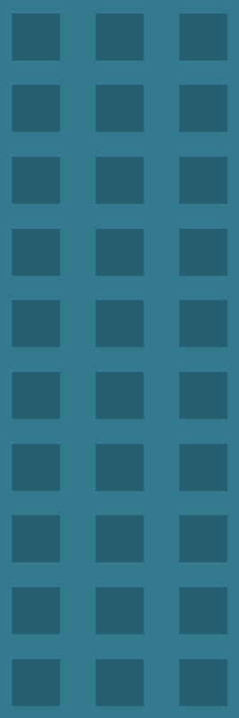 Geometriai vinil szőnyeg kék négyzetmintával - TenStickers