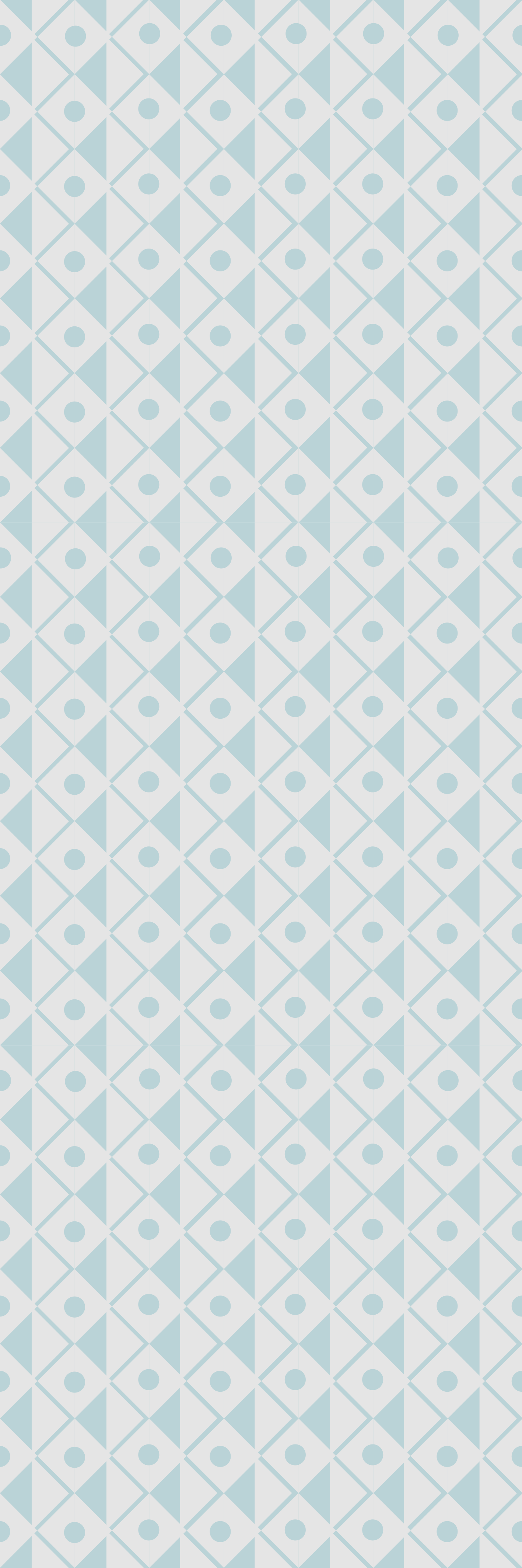 Kék és fehér rombusz mintás vinil szőnyeg geometriai - TenStickers