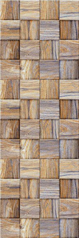 Vinil szőnyeg geometriai - 80-as évek fa utánzat mozaik - TenStickers