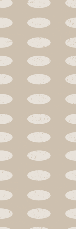 Vinil szőnyeg geometriai fehér kör mintával - TenStickers