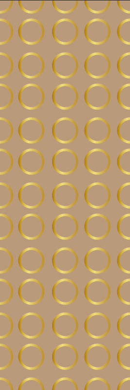 Vinil szőnyeg geometriai arany körökkel - TenStickers