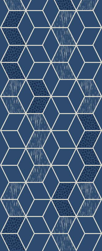 Distressed vittoria geometriai vinil szőnyeg - TenStickers