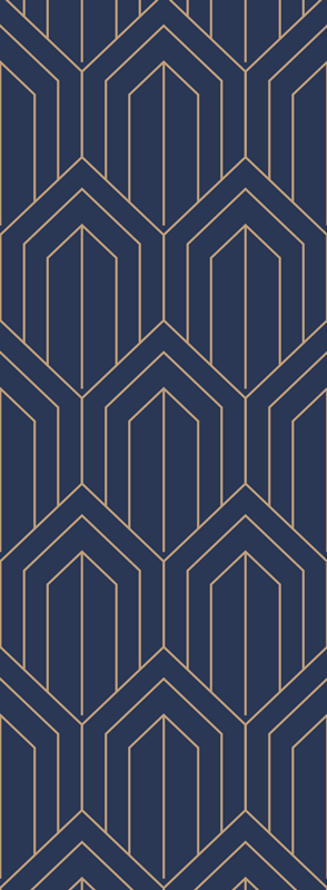 Geometriai 'kayla metallic' vinil szőnyeg - TenStickers