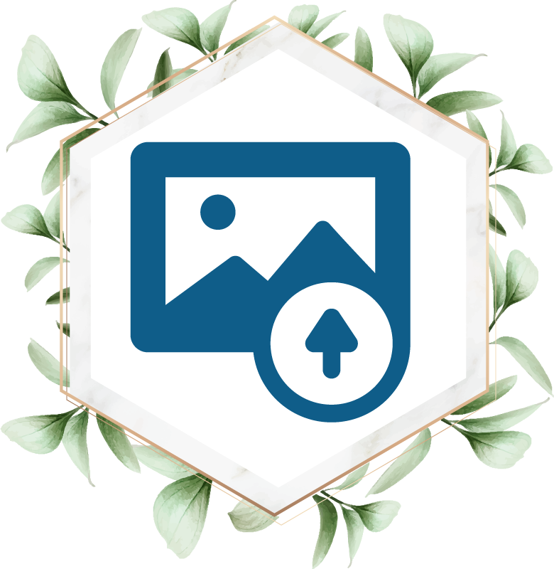 Nő levelekkel vinil szőnyeg természet - TenStickers