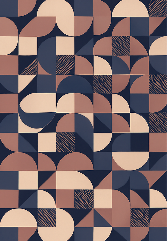 Absztrakt lila geometrikus mintás vinil szőnyeg hálószoba - TenStickers