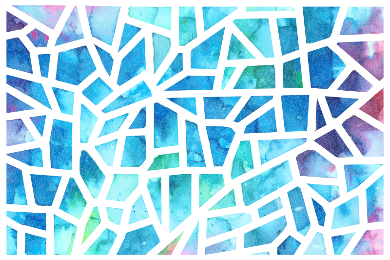 Vinil szőnyeg geometriai vícoloros háromszög üvegmozaik - TenStickers