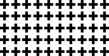 Fekete-fehér kereszt mintás vinil szőnyeg geometriai - TenStickers