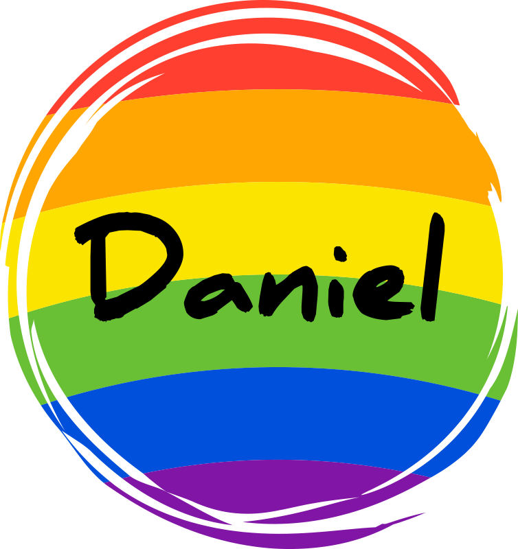 Geometriai vinil szőnyeg személyre szabott szivárvány kör - TenStickers