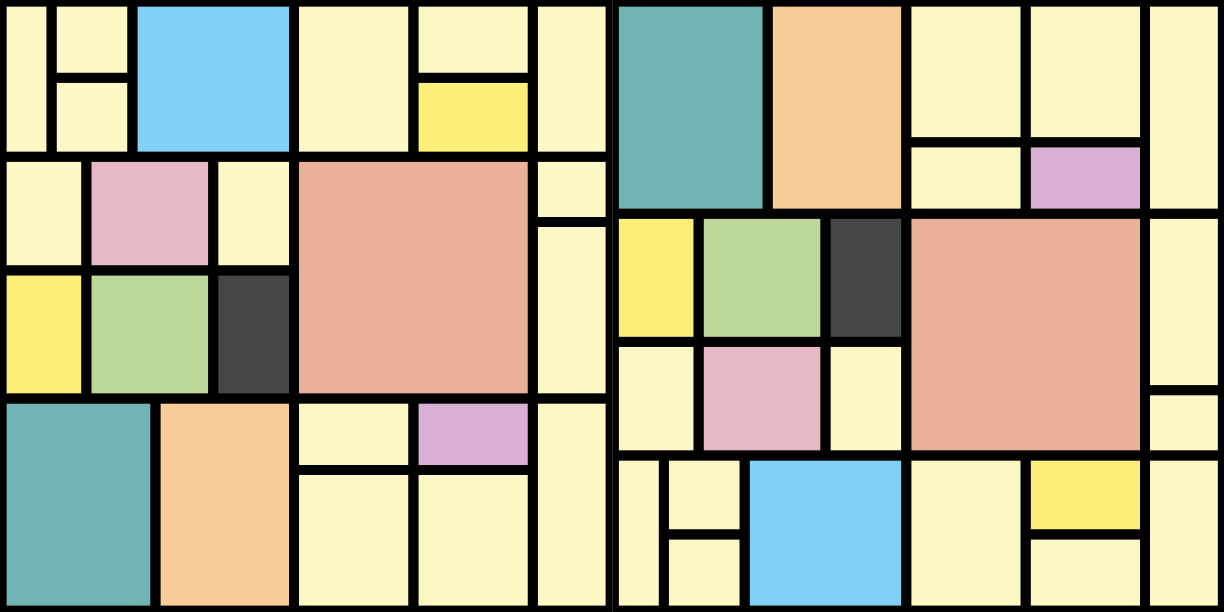 Vinil szőnyeg geometriai foltos színekben - TenStickers
