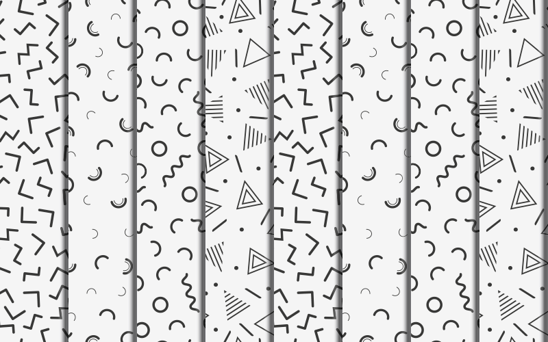 Retro geometrikus formák vinil szőnyeg geometriai - TenStickers