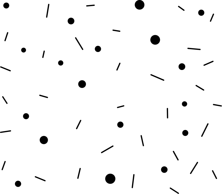 Kör és vonal konfetti vinil szőnyeg geometriai - TenStickers