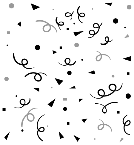 Fekete és szürke konfetti vinil szőnyeg geometriai - TenStickers