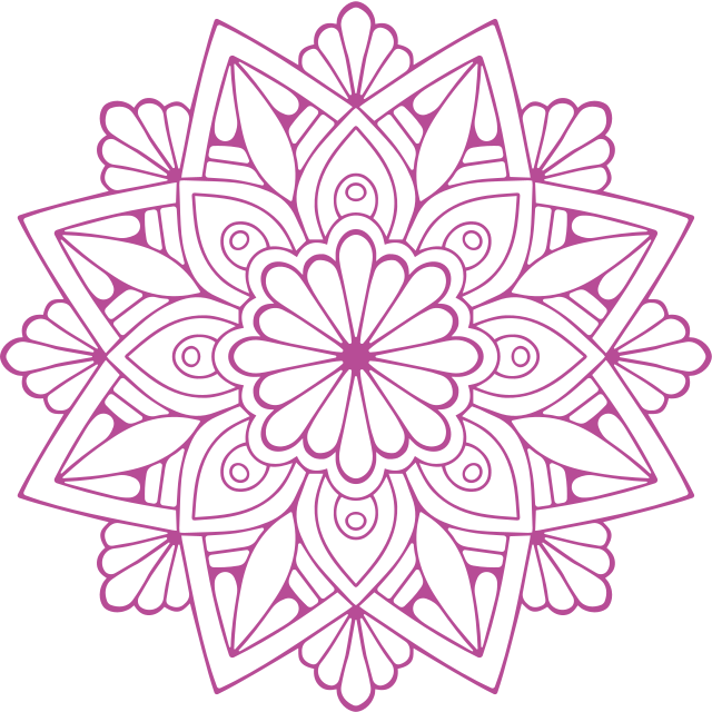 Bonyolult botanikai elem vinil szőnyeg geometriai - TenStickers