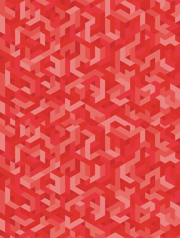 Bonyolult geometriai elrendezés vinil szőnyeg - TenStickers