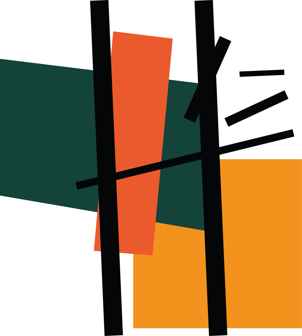 Absztrakt színszekciók vinil szőnyeg geometriai - TenStickers