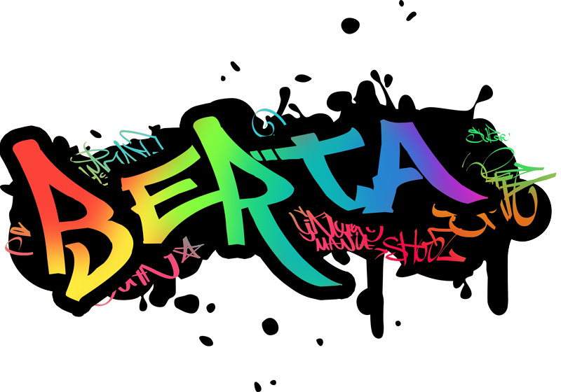 Személyre szabható graffiti vinil szőnyeg gyerekeknek - TenStickers