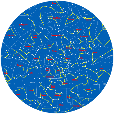 Gyerekeknek szóló vinil szőnyeg déli csillagképek - TenStickers