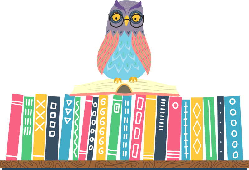 Szemüveges rajzfilmbagoly vinil szőnyeg hálószoba - TenStickers