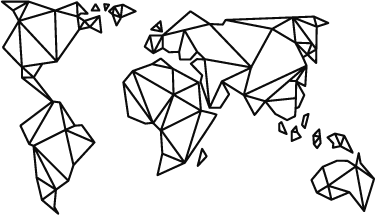 Vinil szőnyeg világtérkép origami dekoráció - TenStickers