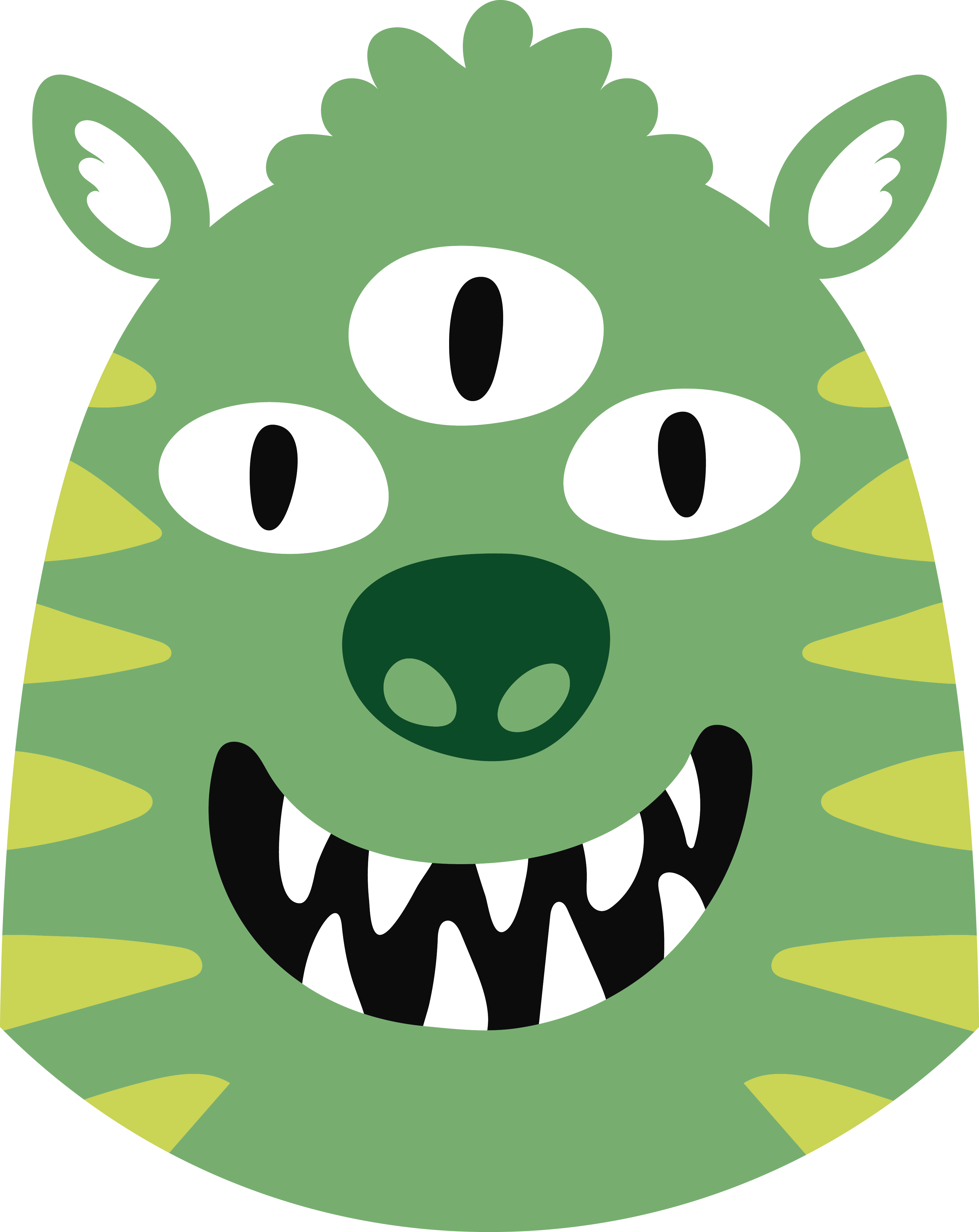 Vidám szörnyes gyerek vinil szőnyeg - TenStickers