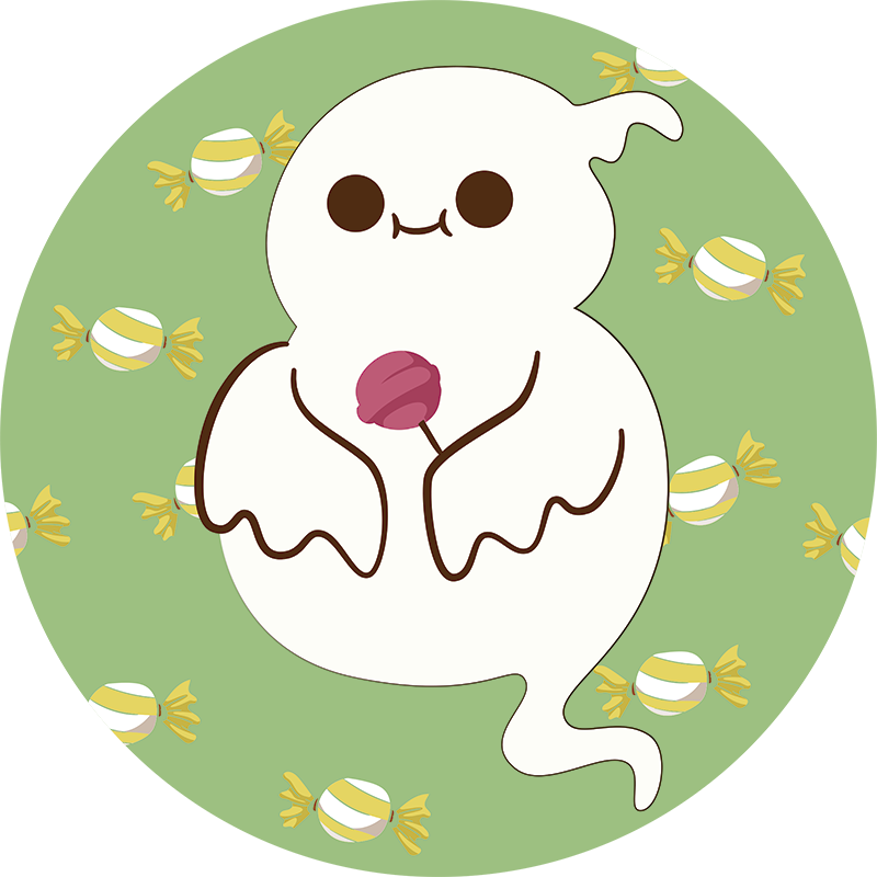 Vidám szellem gyerekeknek vinil szőnyeg - TenStickers